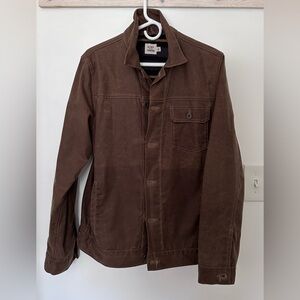 Flint & tinder waxed trucker jacket